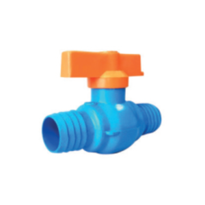 REGISTRO ESFERA PVC AZUL DE 1" UNIAO DENTADA