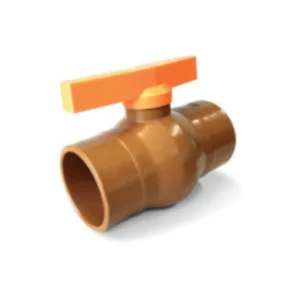 REGISTRO ESFERA PVC SOLDAVEL 40MM MARROM