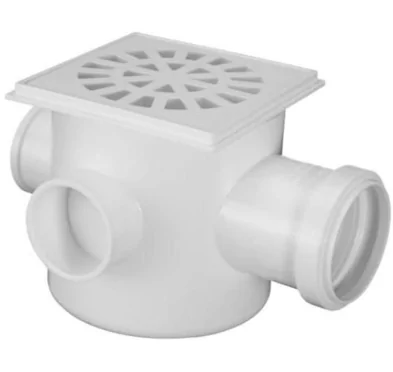 CORPO DA CAIXA SIFONADA ESGOTO PVC 100X100X50MM