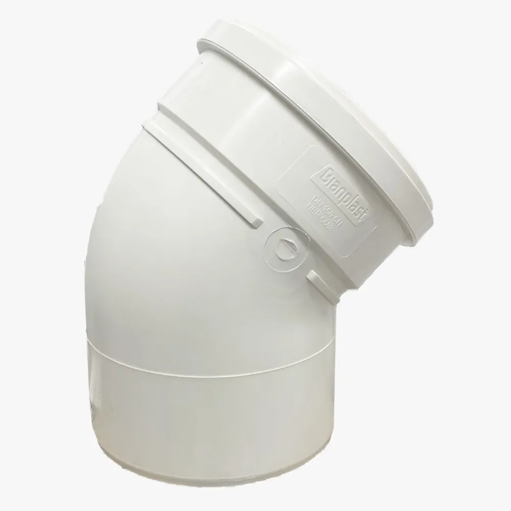 JOELHO ESGOTO BRANCO 150 MM X 45º